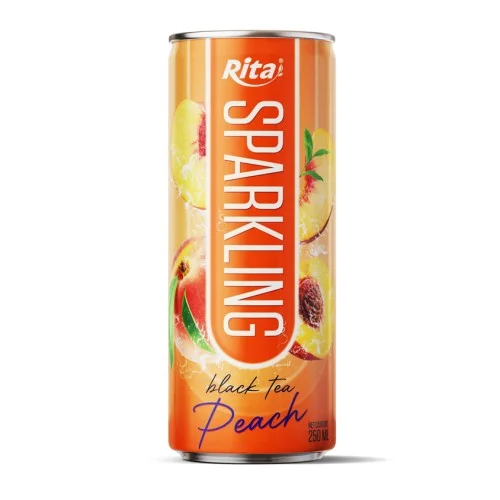 桃子红茶味气泡饮料 250ml 罐装