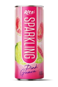 粉红番石榴果味气泡饮料 250ml 罐