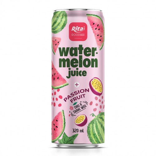 Watermelon with Fruit 320ml sleek can 02