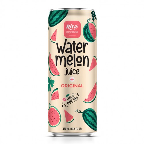 Watermelon with Fruit 320ml sleek can 05