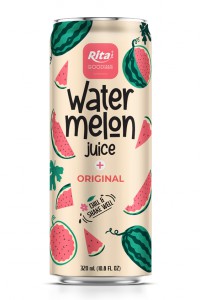 Watermelon with Fruit 320ml sleek can 05