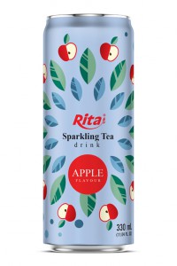 best Sparkling Tea drink apple flavour 330ml sleek can