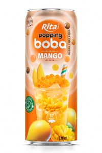 best popping boba with mango flavor canned drink