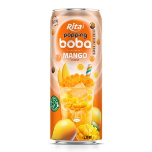 OEM ODM 服务 320ml 细罐爆米花奶茶芒果味