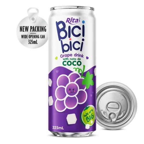 Bici Bici 葡萄椰果饮品(宽口罐)325ml