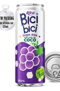 Bici Bici 葡萄椰果饮品（宽口罐）325ml