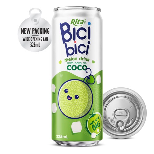 Bici Bici 325ml 蜜瓜椰果饮料（宽口罐）