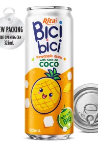 Bici Bici 菠萝椰果饮料 325ml 宽口罐