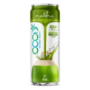抹茶风味椰子水 325ml 细长罐