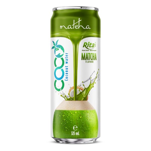 抹茶风味椰子水 325ml 细长罐