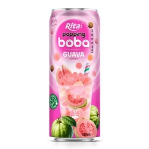 爆爆珍珠奶茶番石榴味 320ML 罐装