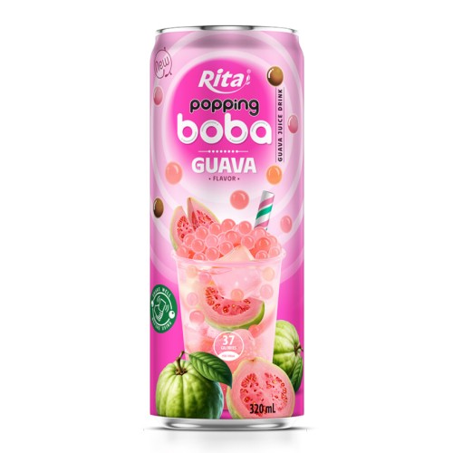 爆爆珍珠奶茶番石榴味 320ML 罐装