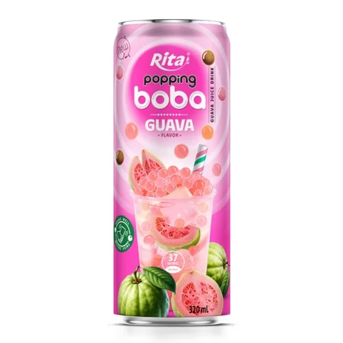 爆爆珍珠奶茶番石榴味 320ML 罐装