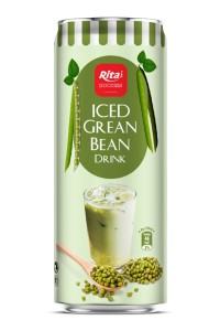 夏季畅销冰绿豆饮料320ml细罐