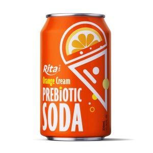 橙味奶油益生元气苏打水 330ml 短罐装