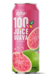 Rita 100% 番石榴 果汁 含果肉 罐装 490ml