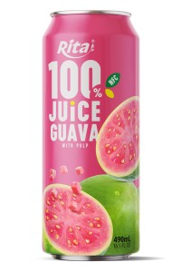 Rita 100% 番石榴 果汁 含果肉 罐装 490ml