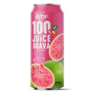 Rita 100% 番石榴 果汁 含果肉 罐装 490ml