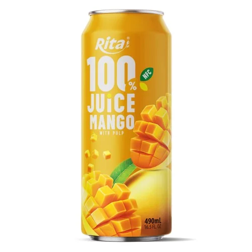 Rita 100% 纯 芒果 果汁 罐装 490ml
