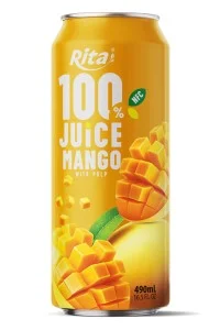 Rita 100% 纯 芒果 果汁 罐装 490ml