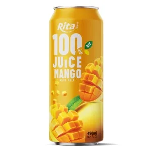Rita 100% 纯 芒果 果汁 罐装 490ml