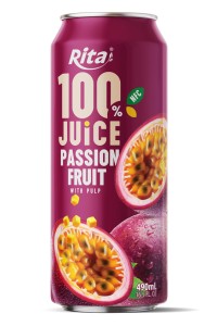 Rita 100% 纯 百香果 果汁 罐装 490ml