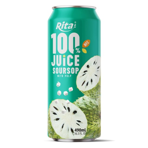 Rita 100% 纯 刺果番荔枝 果汁 罐装 490ml