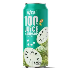 Rita 100% 纯 刺果番荔枝 果汁 罐装 490ml