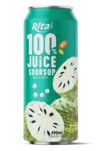 Rita 100% 纯 刺果番荔枝 果汁 罐装 490ml