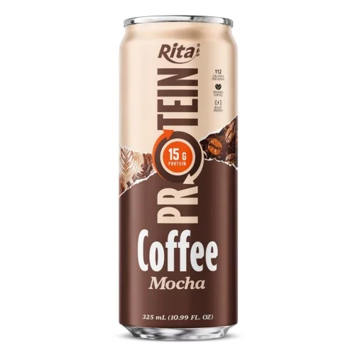 Rita 蛋白质咖啡摩卡风味 325ml 即饮高蛋白咖啡铝罐装