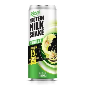 香草口味高蛋白奶昔 320ml细长罐