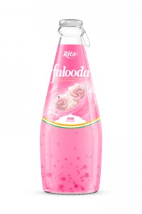 最佳品质 290ml 玻璃瓶 Falooda 玫瑰味