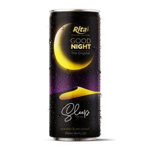 睡眠饮料 250 毫升罐头帮助您在夜间入睡