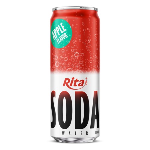 RITA 苹果味气泡苏打水 320ml 罐装