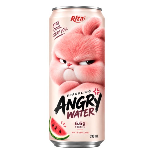 RITA愤怒水西瓜味气泡蛋白饮料330ml