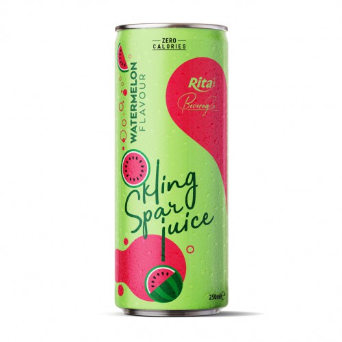 sparkling drink with watermelon flavour 250ml slim cans