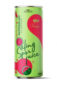 sparkling drink with watermelon flavour 250ml slim cans