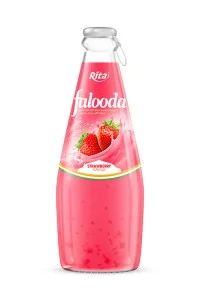 最佳口味 290ml 玻璃瓶 Falooda 草莓味