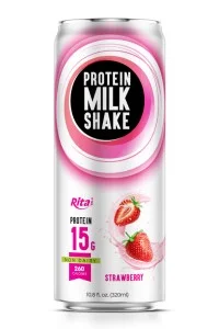 10.8 FL Oz (Non-Dairy) Protein Milk Shake With Strawberry Juice